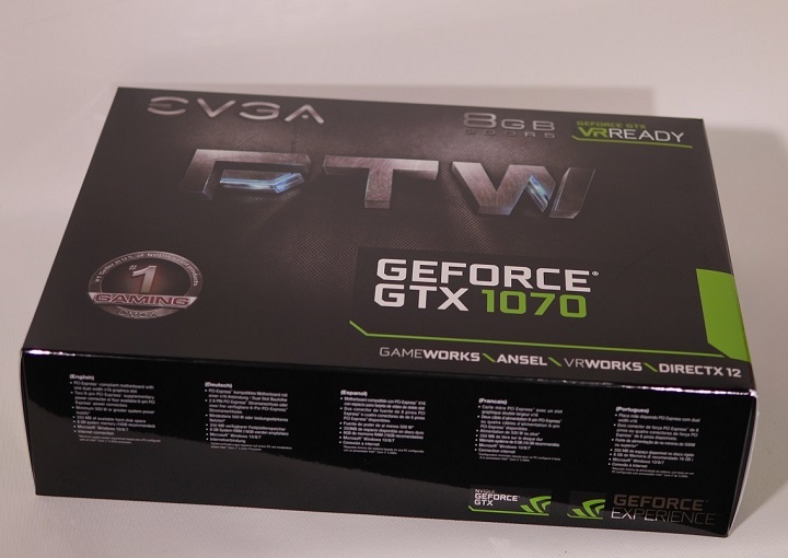 EVGA GeForce GTX 1070 FTW ACX 3.0箱