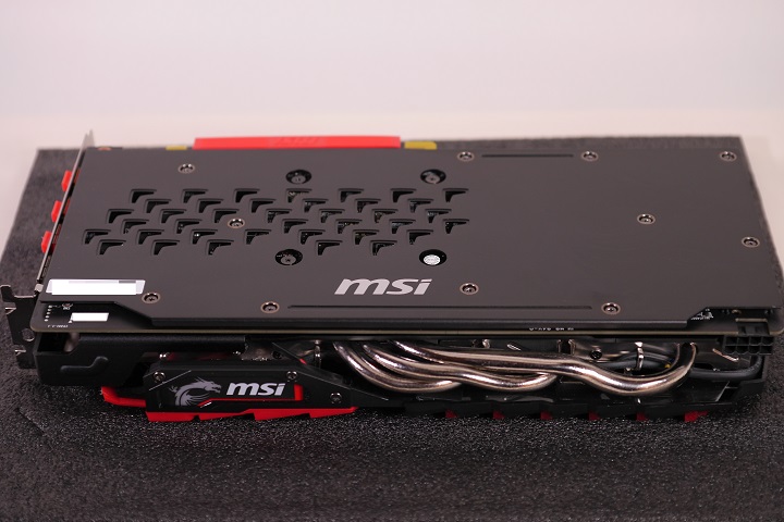 MSI Radeon RX 480 GAMING X 8Gバックプレート2