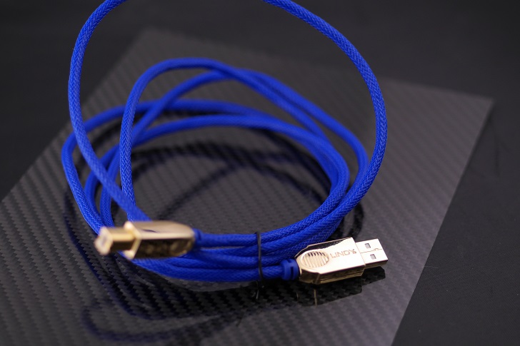 LINDY 25年保証 プレミアムゴールド USB2.0ケーブル タイプAオス-Bオス ブルー 2m